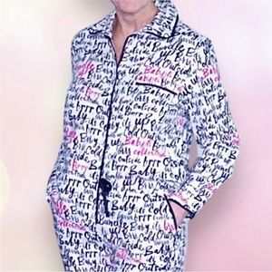 NWT Kate Spade New York “Bundle Up” Fleece Pajama Top